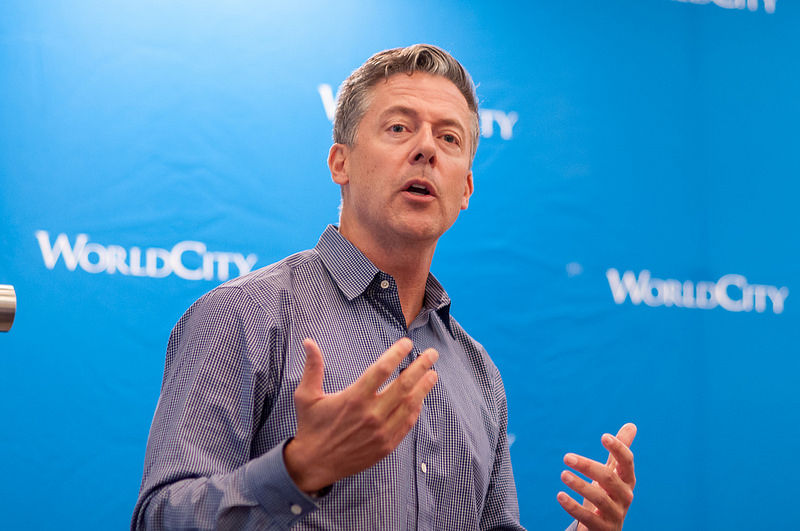 Photo I took of Steve Cadigan, former VP of Talent at LinkedIn