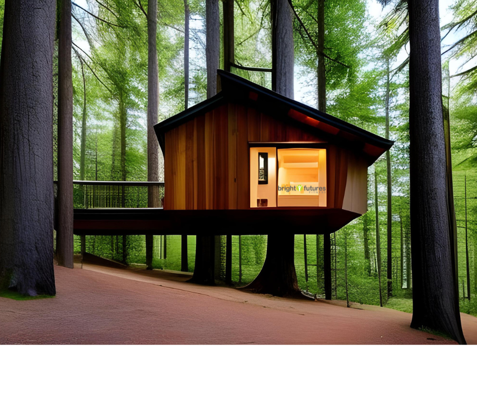 AI generated treehouse to represent the Family Fitness Clubhouse membership group