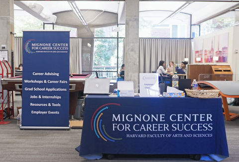 MCS Career fair reception desk