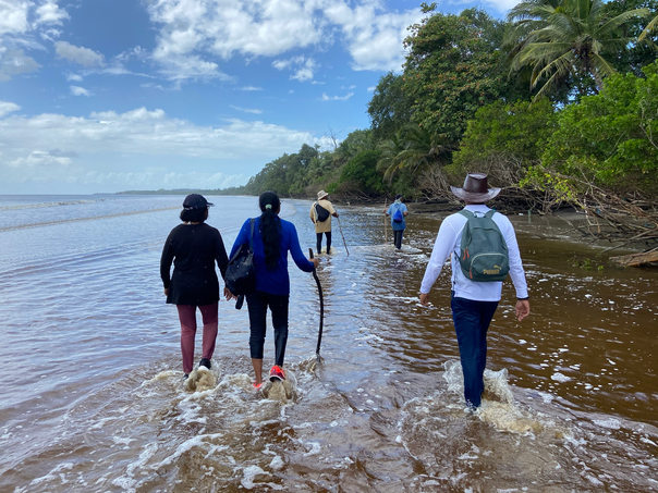 Beach Walking in the Southern Coast of Trinidad