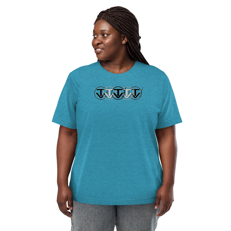 Thumbnail: Short sleeve t-shirt: DJ Trent Von quint logo (black/grey)
