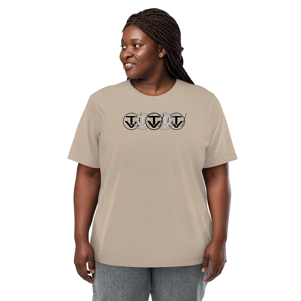 Thumbnail: Short sleeve t-shirt: DJ Trent Von quint logo (black/grey)