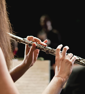 Flute Player in Orchestra