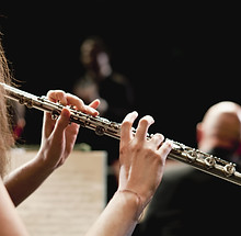 Flute Player in Orchestra