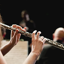 Flute Player in Orchestra