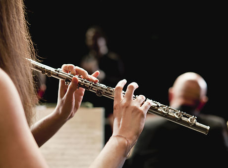 Flute Player in Orchestra