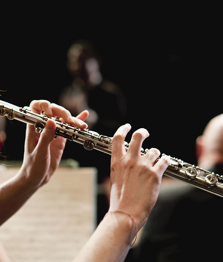 Flute Player in Orchestra