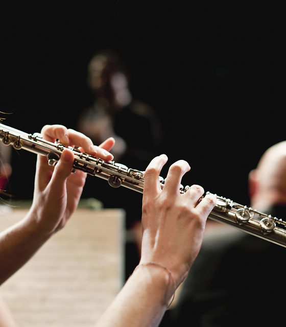 Flute Player in Orchestra