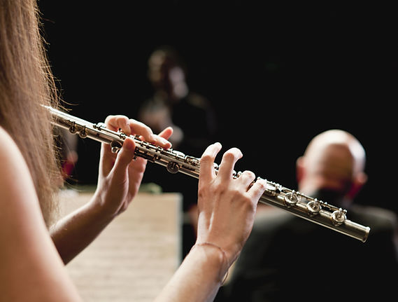 Flute Player in Orchestra