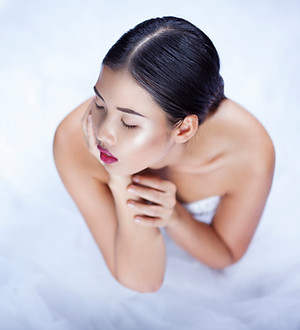 Model in White