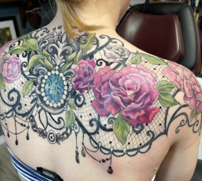 Lace & Floral Acne Scar Cover by Lita