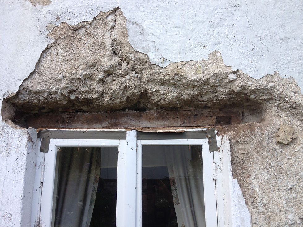 Lime and cob repair