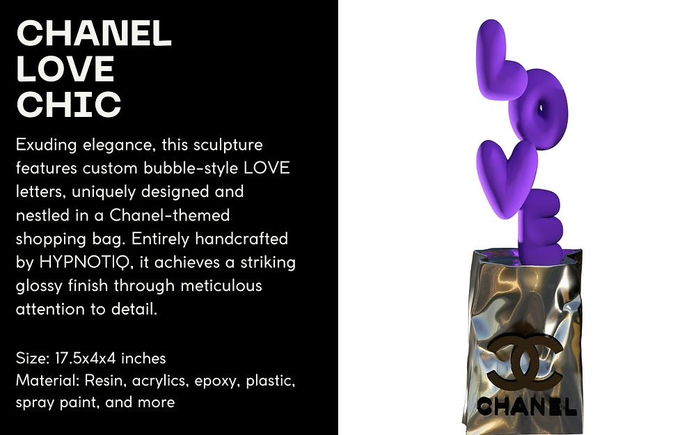 Thumbnail: LUXE LOVE BAG — Designer Fashion Pop Art Resin Sculpture | HYPNOTIQ Original