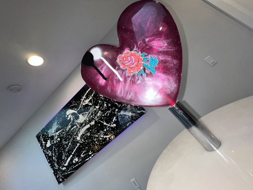 Thumbnail: SEE THROUGH LOVE | Translucent Resin Heart Sculpture | HYPNOTIQ