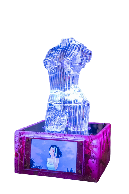 HYPNOTIQ XPERIENCE Original Pop Art Sculpture by Arian Lori-Amini — Immersive Mixed Media Art, Seattle