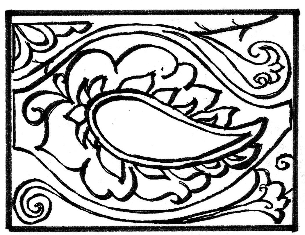 Winter Paisley Pattern