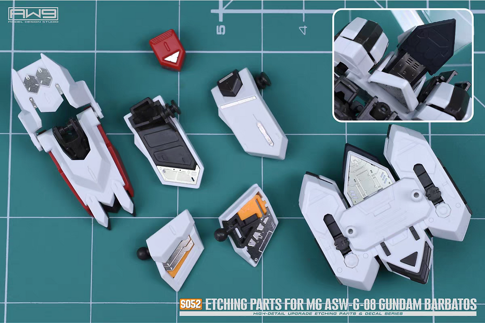 Thumbnail: MadWorks S52 MG Barbatos Gundam Photo Etch Metal Part Detail Upgrade