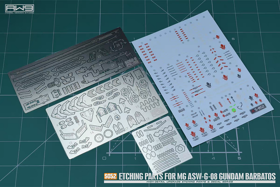 Thumbnail: MadWorks S52 MG Barbatos Gundam Photo Etch Metal Part Detail Upgrade