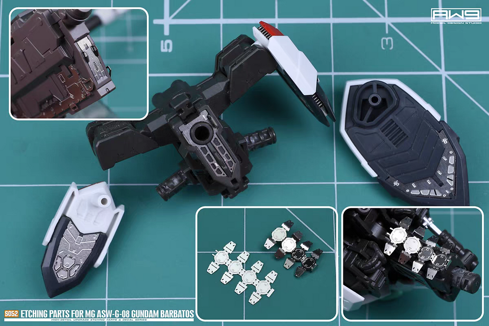 Thumbnail: MadWorks S52 MG Barbatos Gundam Photo Etch Metal Part Detail Upgrade
