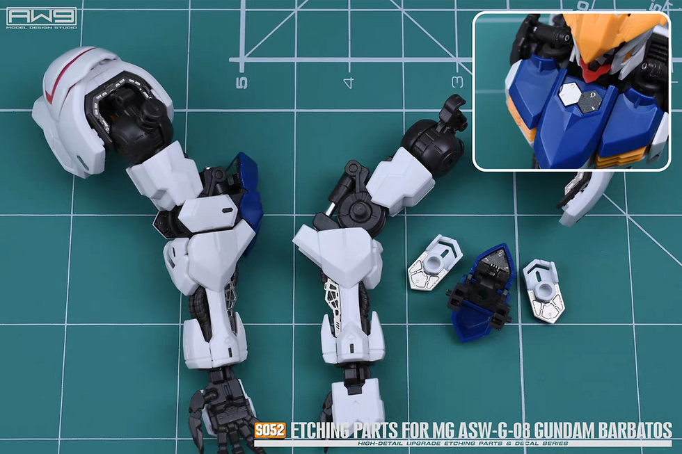Thumbnail: MadWorks S52 MG Barbatos Gundam Photo Etch Metal Part Detail Upgrade