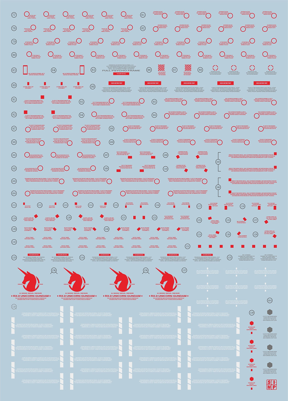 Thumbnail: EVO PG Full Armour Unicorn Gundam Waterslide Decals