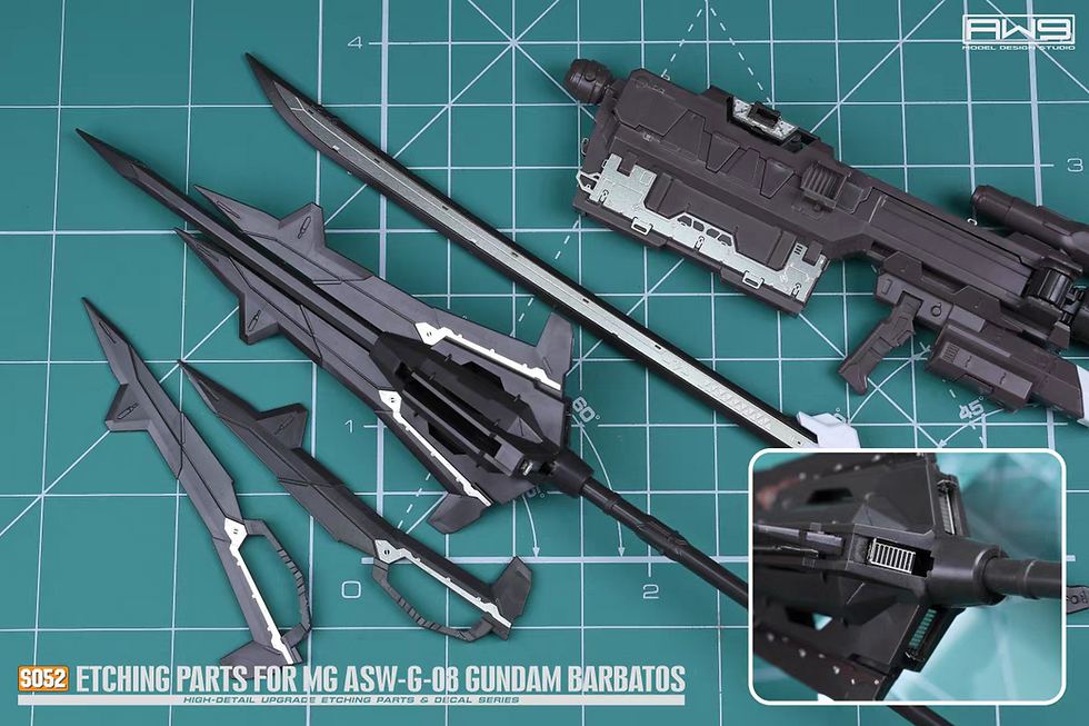 Thumbnail: MadWorks S52 MG Barbatos Gundam Photo Etch Metal Part Detail Upgrade