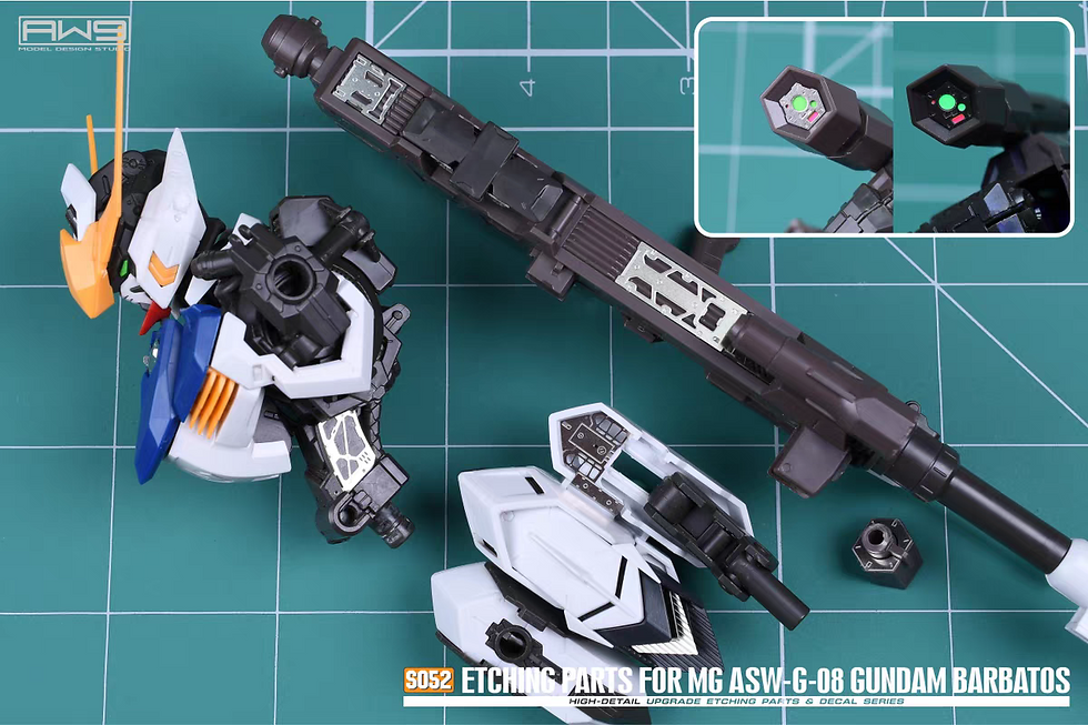 Thumbnail: MadWorks S52 MG Barbatos Gundam Photo Etch Metal Part Detail Upgrade