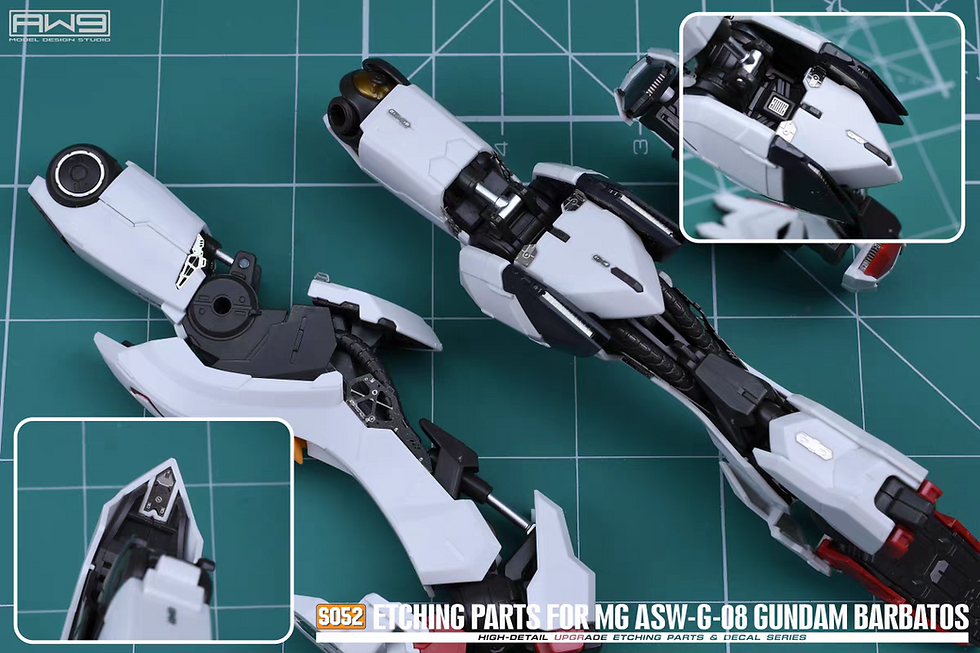 Thumbnail: MadWorks S52 MG Barbatos Gundam Photo Etch Metal Part Detail Upgrade