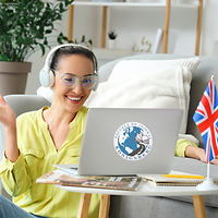 estudiante de inglés online