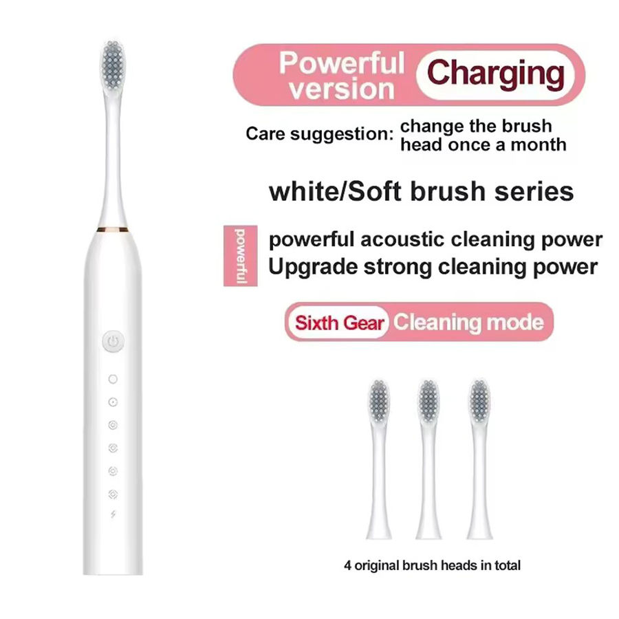 Miniatura: Electric Ultrasonic Toothbrush Six Speed Mode Home Soft Hair USB Charging Waterp
