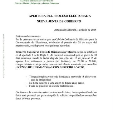INICIO DEL PROCESO ELECTORAL