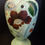 Thumbnail: Turquoise flowered Vase