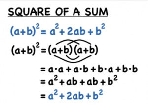square of a sum