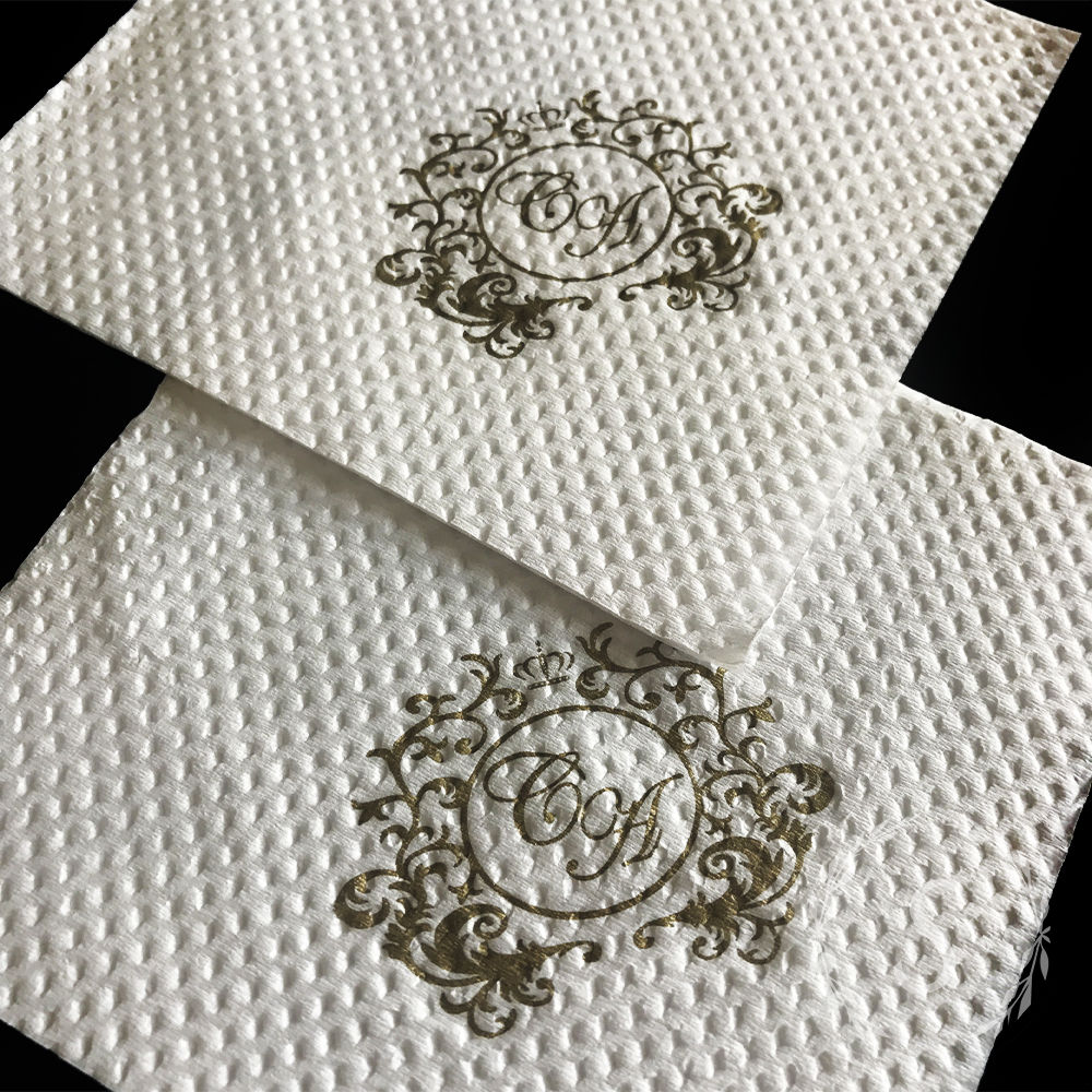 GUARD. FOLHA SIMPLES COQUETEL 23x23cm - BODAS/CASAMENTO