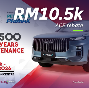 Jaecoo J7 PHEV price Malaysia: RM148,300 at ACE, warranty not new