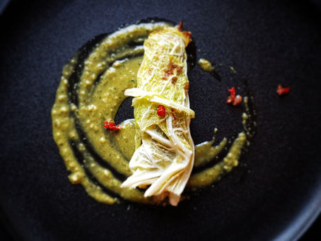 Feuille de Chou frisé craquante