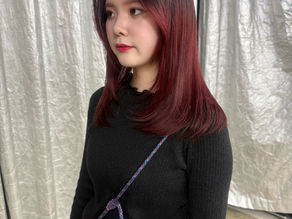 【イマイマユ】グラデーションレッドカラー