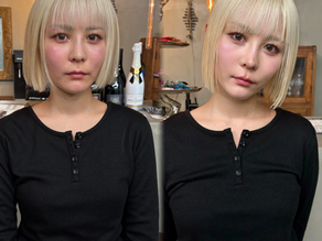 【yuuka】ヘアメイクビフォーアフター