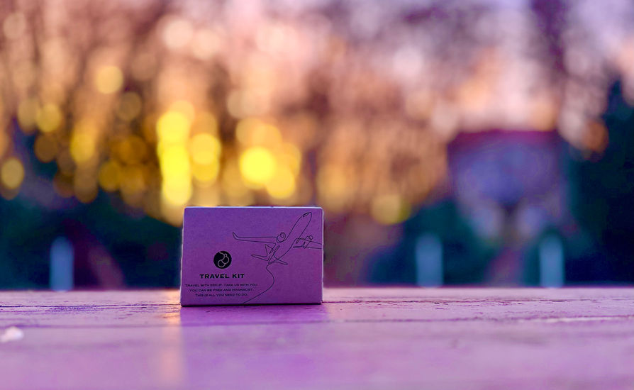 Travel kit in the setting sun  .jpeg