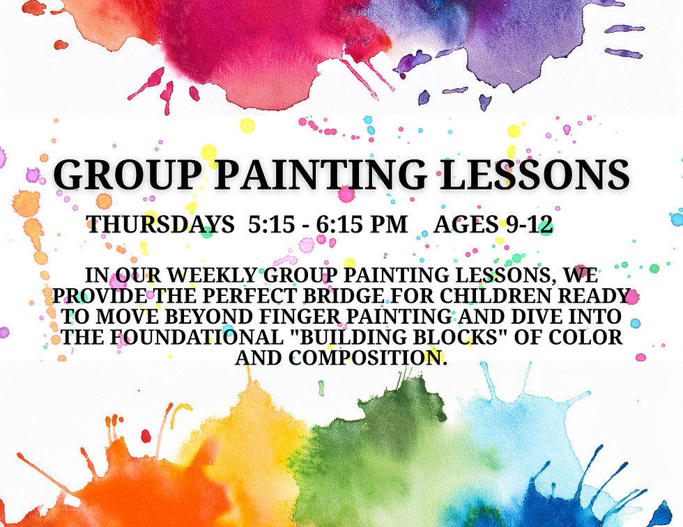 Group Painting Lessons - Ages 9-12