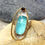 Thumbnail: Designer statement Aquamarine and Ruby silver Ring