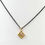 Thumbnail: Elegant Cube 14K Gold Necklace with Quartz 