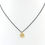 Thumbnail: 14K Gold Necklace with White zircons