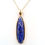 Thumbnail: Luxury Sapphire  Necklace 925 sterling silver Gold plated