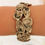 Thumbnail: Handmade Bronze cuff bracelet with Earthy natural colours and textures
