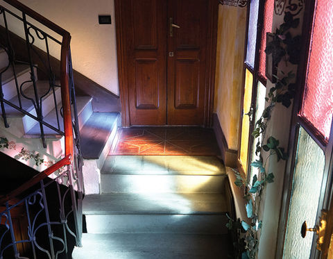 stairs of villa in Italy