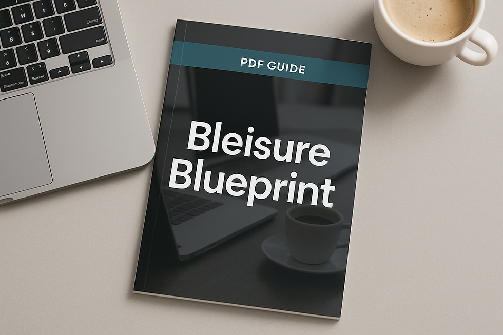 Bleisure Blueprint for Travel Agents