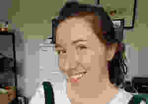 Me in my studio, attempting to show you what my skin looks like after using an oil cleanser for several weeks