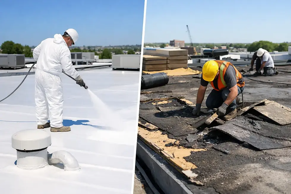 Commercial Roof Coating vs Replacement Options