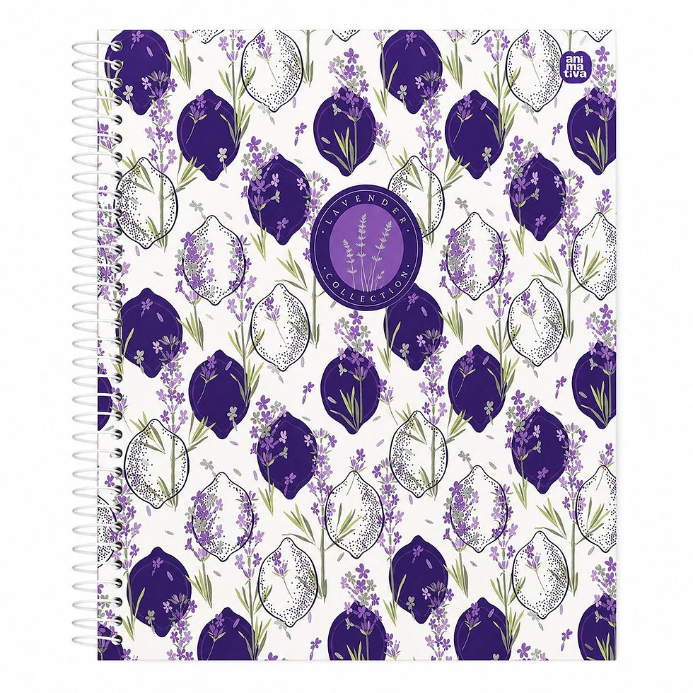 Miniatura: Caderno Universitário Lavender Animativa 10 Matérias 160 Folhas – 20 × 27,5 cm – imagem 4